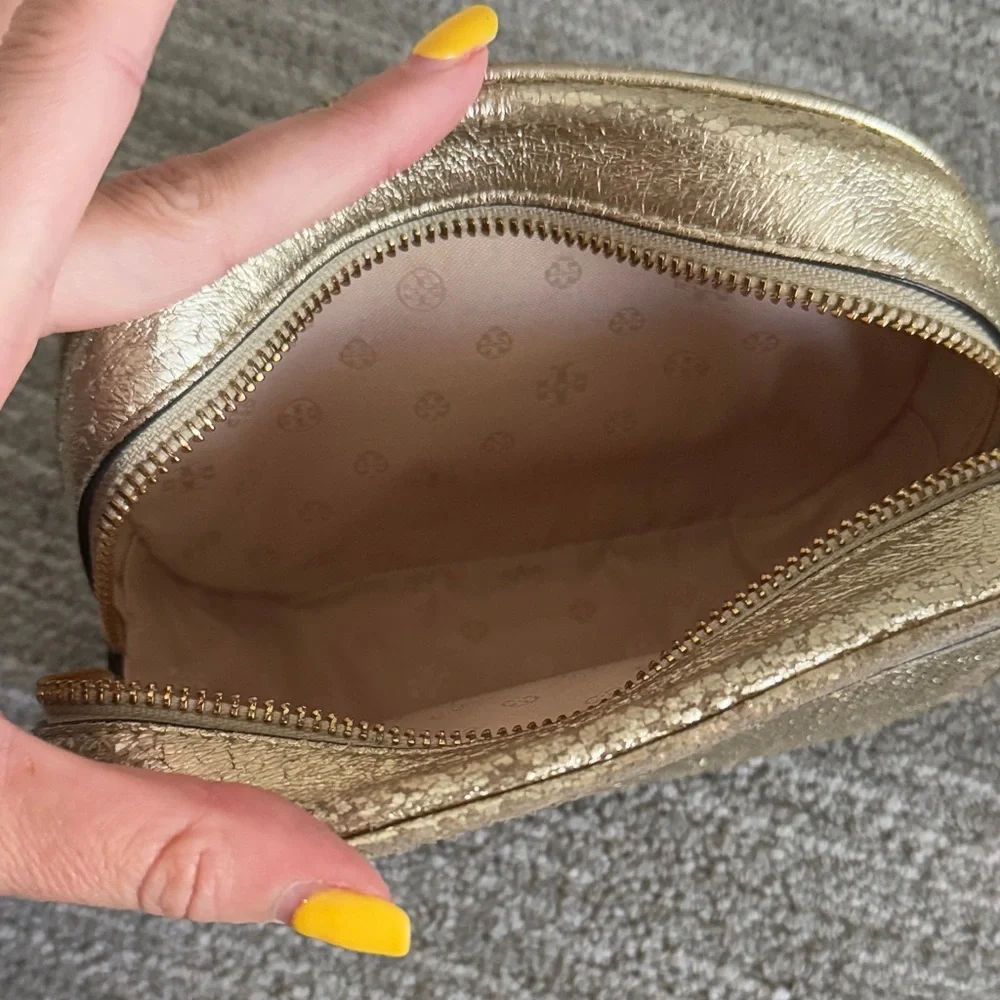Tory Burch Metallic Gold Pouch